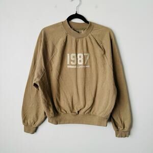 Just Attitude Brown Pullover Ruched Sweater Women’s Size S